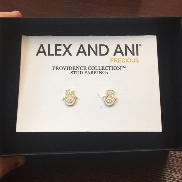 Alex and Ani Jewelry - NWOT Alex and ani Hamsa earrings
